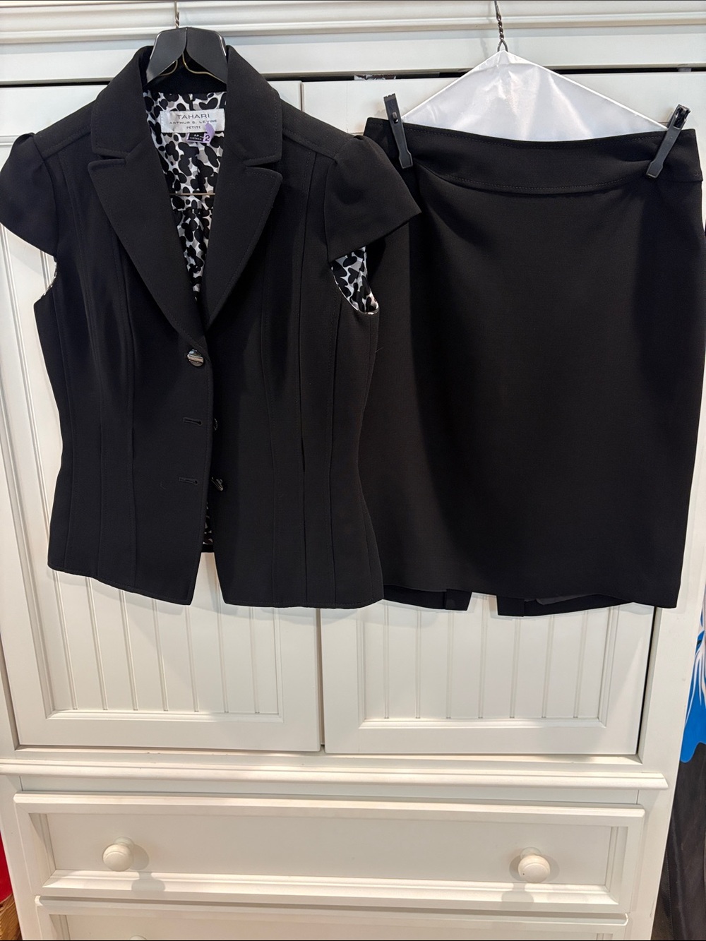 ANTONIO MELANI Black Women's Pencil Skirt & Jacket Set